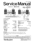 Technics - RSHD-81 - Service manual 
